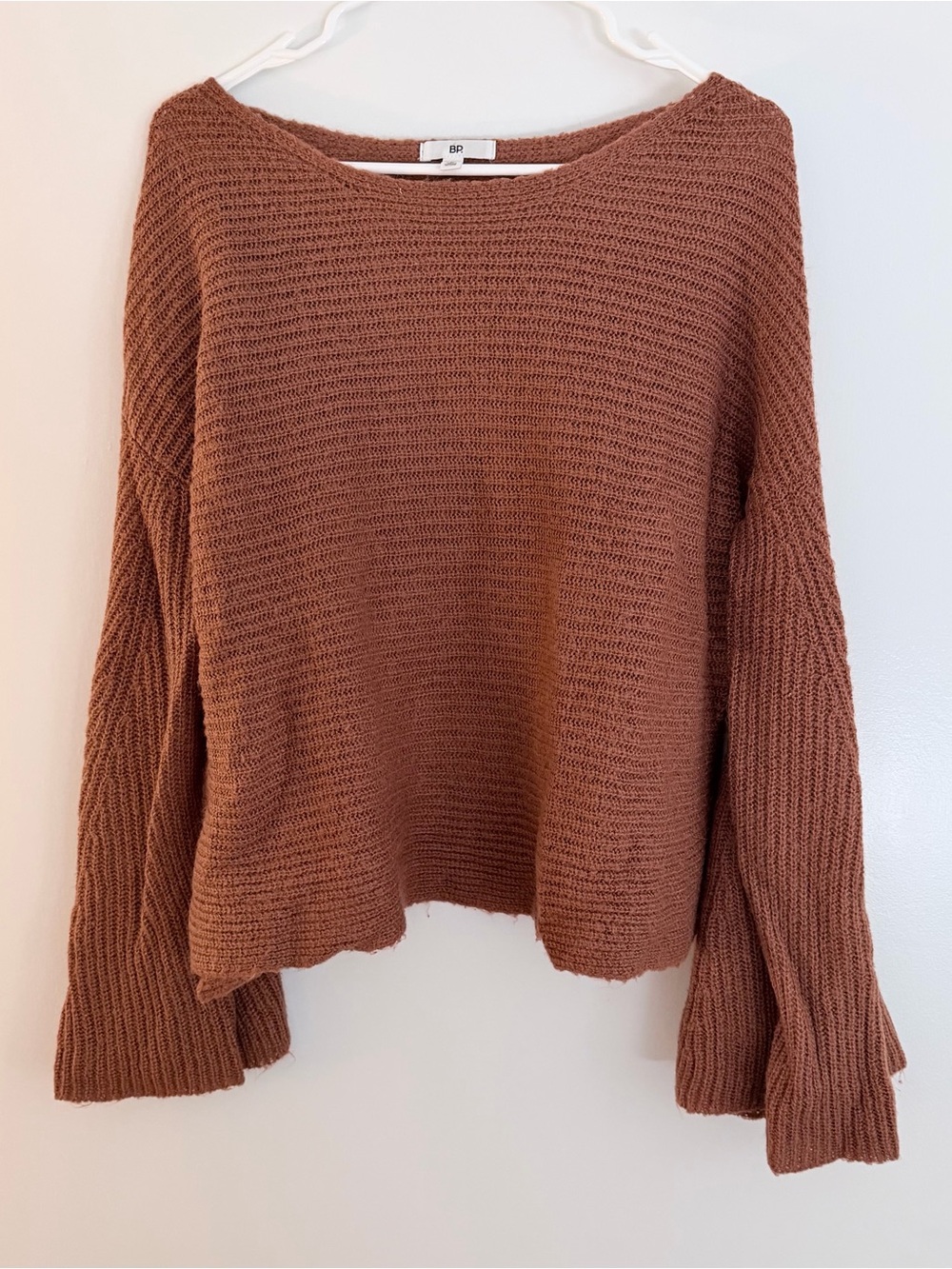 Nordstrom Bell Sleeve Knit Sweater in Rust